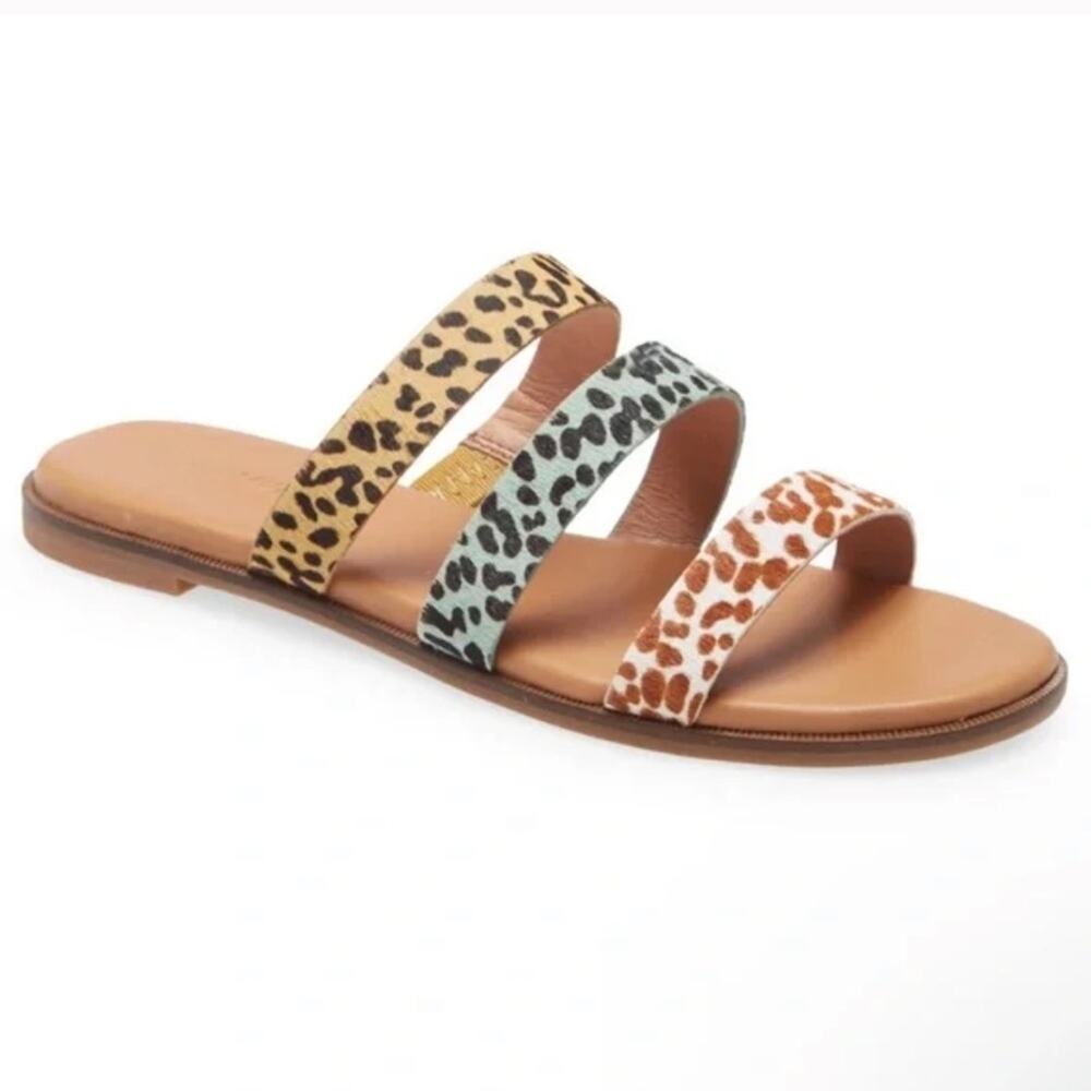 NWT Madewell The Ilana Colorblock Slide Sandal size 6.5 - Picture 2 of 4